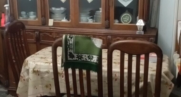 انتريه كامل خشب زان مستعمل بحالة الجديد