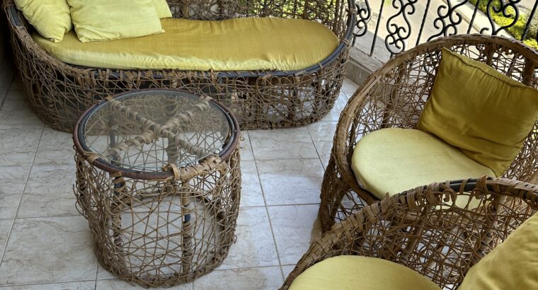 طقم كنب راتان outdoor