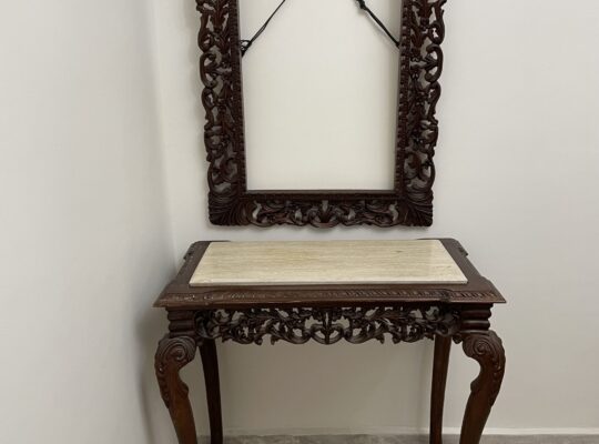 كونسول خشب و رخام