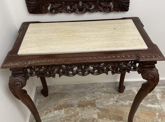 كونسول خشب و رخام