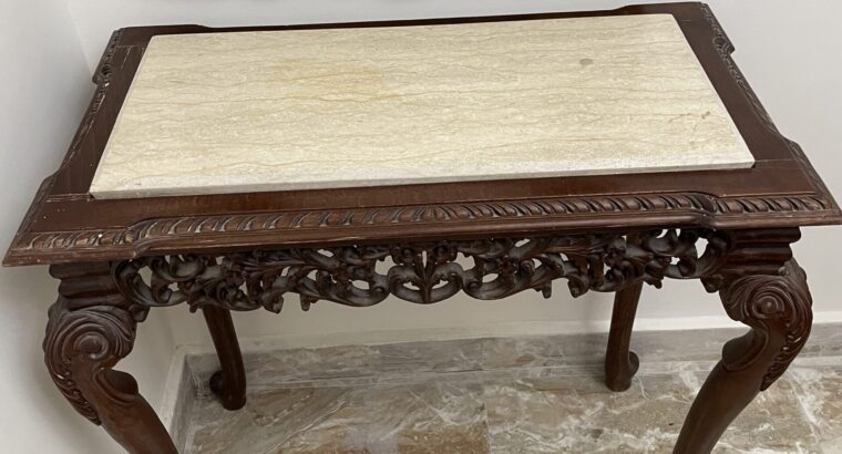 كونسول خشب و رخام