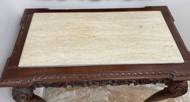 كونسول خشب و رخام