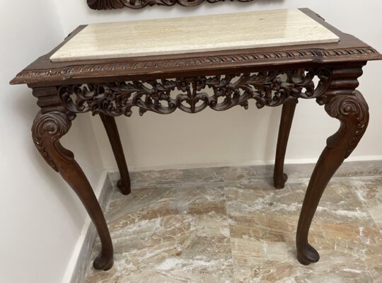 كونسول خشب و رخام