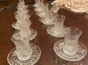 Bohemian Crystal Tea Set