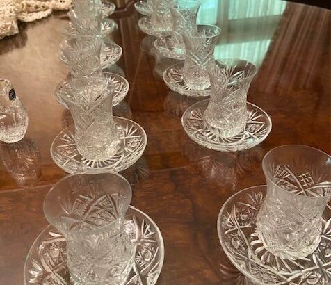 Bohemian Crystal Tea Set