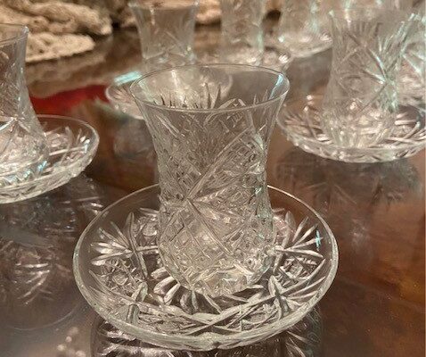 Bohemian Crystal Tea Set
